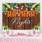 Lofaris Green And Glitter Havana Night Wooden Spring Backdrop